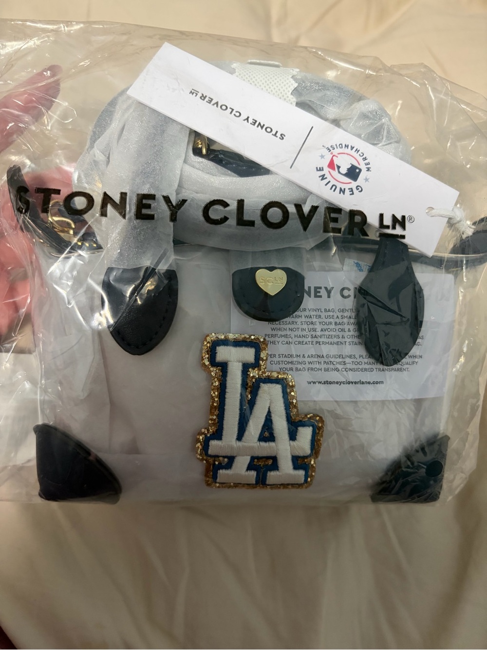 Stoney Clover Lane Los Angeles Dodgers Clear Crossbody Bag - Picture 3 of 5